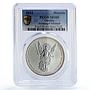 Ukraine 1 hryvnia Archangel Michael Archistratus MS69 PCGS silver coin 2012