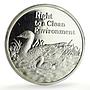 Zambia 500 kwacha Human Rights Clean Environment Duck proof silver coin 1994