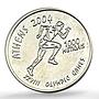 Mozambique 1000 meticais Athens Olympic Games Runner Pattern silver coin 2002