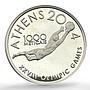 Mozambique 1000 meticais Athens Olympic Games Football Pattern silver coin 2003