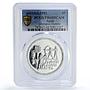 Egypt 5 pounds Barcelona Olympic Games Archery PR68 PCGS silver coin 1992