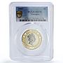 Guernsey 2 pounds Elizabeth II Third Portrait Cross MS70 PCGS bimetal coin 1997
