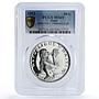 Haiti 50 gourdes Woman on the Beach Fineness Left MS69 PCGS silver coin 1973