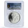 Israel 2 sheqalim London Olympic Games Gymnastics PR69 PCGS silver coin 2011