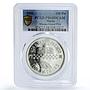 Macau 100 patacas Grand Prix Formule One F1 Car Cycle PR68 PCGS silver coin 1993