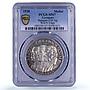 Germany Sedan Battle Bismarck Roon Moltke Matte SP67 PCGS silver medal 1930