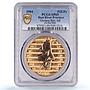 Hutt River 25 dollars George Orwell by Alex Shagin SP69 PCGS bronze coin 1984