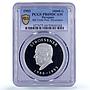 Paraguay 10000 guaranies President Stroessner Politics PR69 PCGS Ag coin 1993