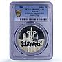 Poland 100000 zlotych Solidarity Society Politics PR66 PCGS silver coin 1990