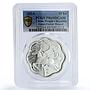 China 10 yuan Lunar Calendar Horse Year Flower Shape PR69 PCGS silver coin 2014