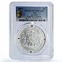 Niue 2 dollars Air Legends Apache Helicopter Aviation PR70 PCGS silver coin 2011