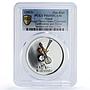 Oman 1 rial Muscat Opera House Tambourine Horns Music PR69 PCGS silver coin 2011