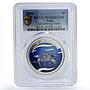 Palau 5 dollars Marine Life Protection Turtle Fauna PR70 PCGS silver coin 2004