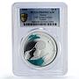 Qatar 10 riyals 15th Asian Games Tennis Colored PR69 PCGS silver coin 2006