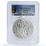 Rwanda 50 francs African Ounce Wildlife Cheetah Fauna MS70 PCGS silver coin 2013