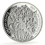 Rwanda 50 francs African Ounce Wildlife Elephants Fauna proof silver coin 2009