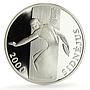 Lithuania 50 litu Sydney Olympic Games Discus Throw proof silver coin 2000