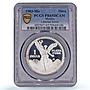 Mexico 1 onza Libertad Angel of Independence Type 2 PR65 PCGS silver coin 1983