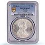 Germany Prussia 5 mark William Wilhelm II Thaler MS62 PCGS silver coin 1914
