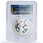 Kazakhstan 100 tenge Rio Olympic Games Gymnastics PR69 PCGS silver coin 2016