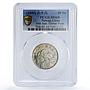 Taiwan 10 yuan Monetary Reform 50th Anniversary MS69 PCGS CuNi coin 1999