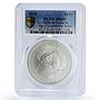 Turks and Caicos 10 crowns Friendship 7 Aurora 7 Space MS69 PCGS Ag coin 1975