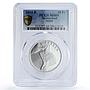 Switzerland 20 francs Jassen Jass Card Game MS69 PCGS silver coin 2014