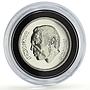 Morocco 200 dirhams Green March 15th Anniversary Politics proof silver coin 1990