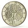 Czechoslovakia Great Moravia Velka Morava Arms silver token medal coin 1972
