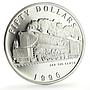 Marshall Islands 50 dollars SAR 520 Class Trains Railways proof silver coin 1996