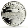 Marshall Islands 50 dollars Royal Hudson Trains Railways proof silver coin 1996