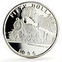Marshall Islands 50 dollars Pennsylvania K4 Trains Railways silver coin 1996