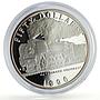Marshall Islands 50 dollars QJ Advance Forward Trains Railways silver coin 1996