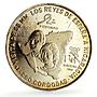 Nicaragua 250 cordobas Barcelona Olympics Royal Visit proof silver coin 1992