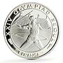 Tonga 1 paanga Seoul Olympic Games Javelin Thrower proof silver coin 1988