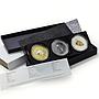 Cook Islands 5 dollars x 3 Set Scarab Selection III proof silver coins 2017