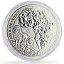 Rwanda 50 francs African Ounce Wildlife Lions Fauna silver coin 2010