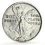 Mexico 2 pesos Independence Centennial Libertad KM-462 silver coin 1921