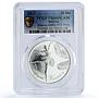 Belarus 20 roubles Ballet F15 Variety History Culture PR66 PCGS silver coin 2013