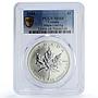 Canada 5 dollars Maple Leaf SML Bullion Coinage MS68 PCGS silver coin 1988