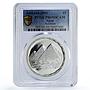 Egypt 5 pounds Pyramids Giza Ancient Treasures PR69 PCGS silver coin 1993