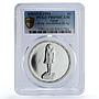 Egypt 5 pounds King Amenemhat III Ancient Treasures PR69 PCGS silver coin 1994