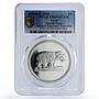 Egypt 5 pounds Hippo Hippopotamus Ancient Treasures PR69 PCGS silver coin 1994
