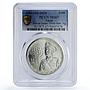 Egypt 100 pounds Anwar Sadat History Politics MS67 PCGS silver coin 2019