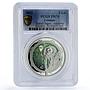 Lebanon 5 livres Aquarius Zodiac Signs Colored PR70 PCGS silver coin 2013