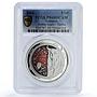 Lebanon 5 livres Taurus Zodiac Signs Colored PR69 PCGS silver coin 2013