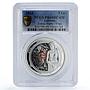 Lebanon 5 livres Virgo Zodiac Signs Colored PR69 PCGS silver coin 2013