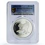Lithuania 50 litu Lynx Wildlife Conservation Fauna PR69 PCGS silver coin 2006
