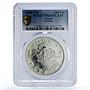 Macau 100 patacas Year of the Monkey Lunar Calendar PR66 PCGS silver coin 1980