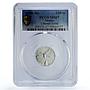 Mexico 1/10 onza Libertad Angel of Independence MS67 PCGS silver coin 1998